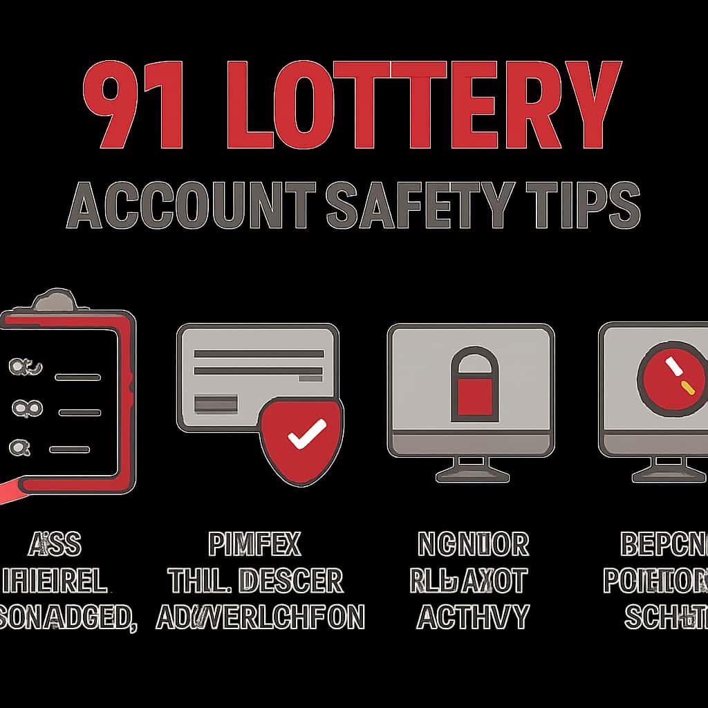 Diagram illustrating best practices for 91 Lottery account security.