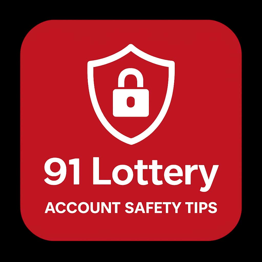 Icon representing account safety tips for 91 Lottery.