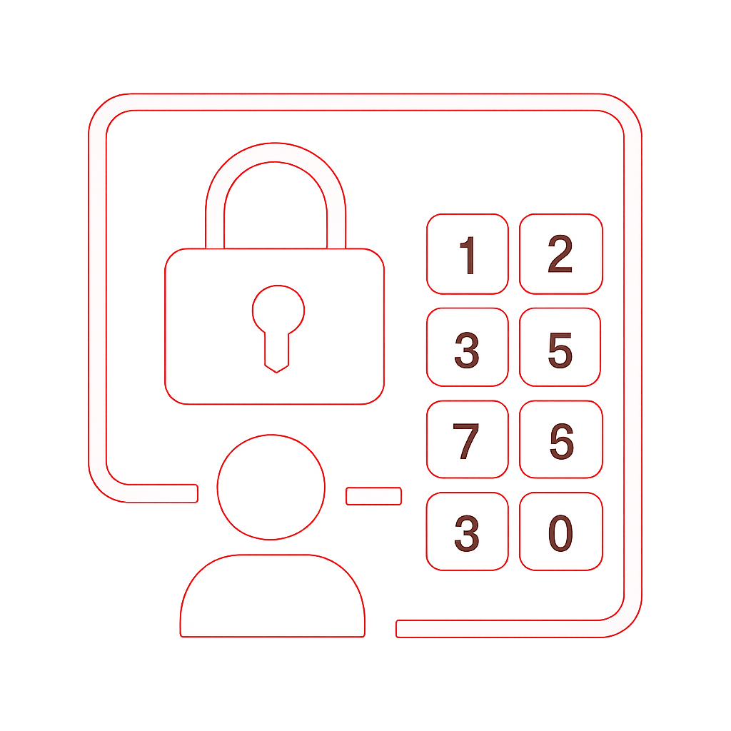 An educational diagram on account security measures.