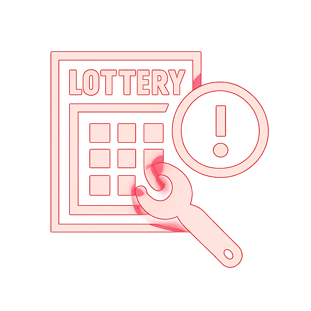 Icon representation of 91 Lottery Access Issues.