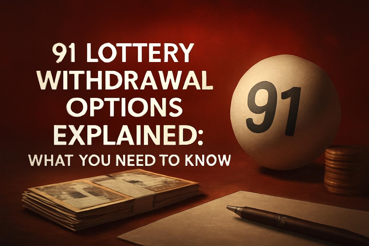 Informational graphic representing the support and assistance provided by 91 Lottery Help.