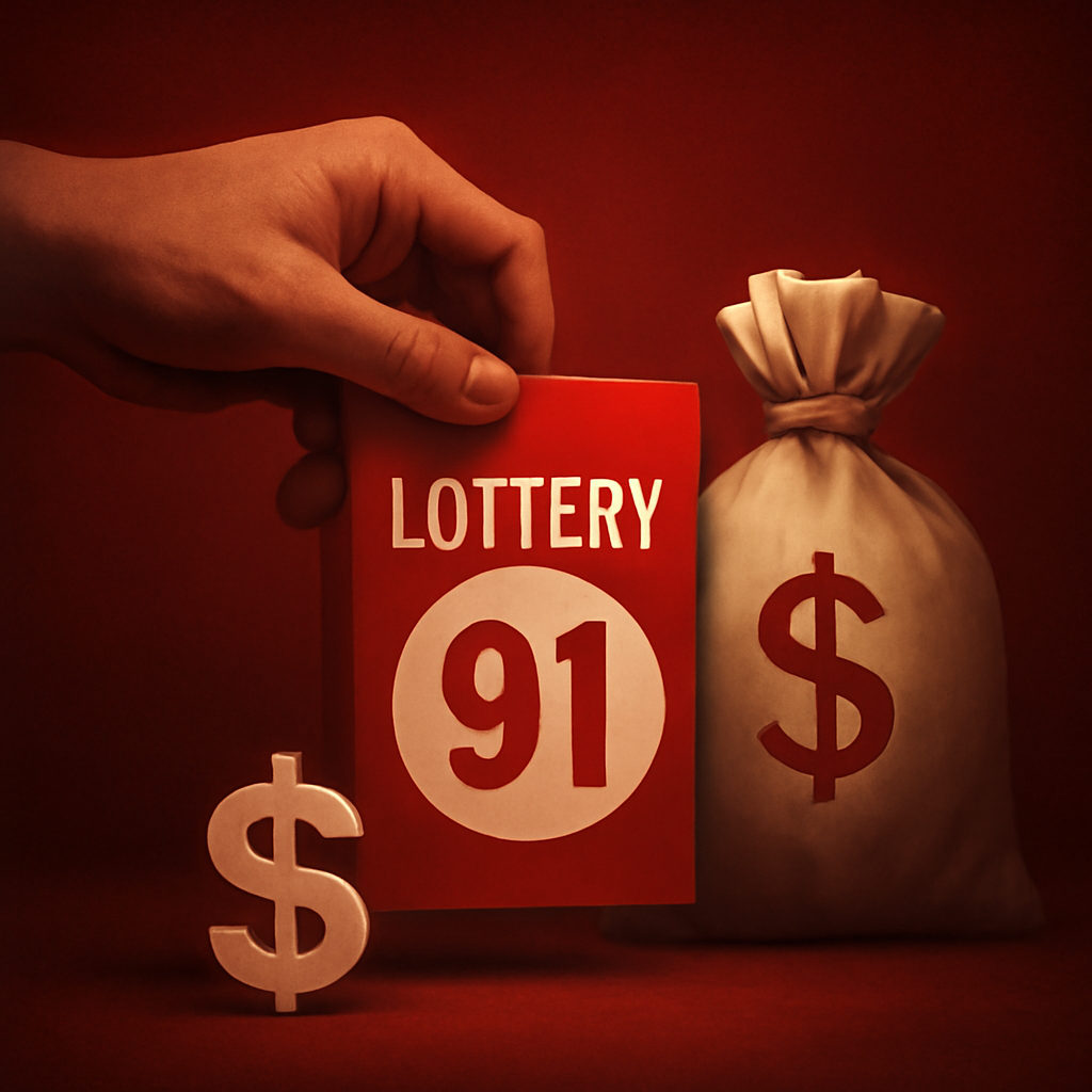 Icon representing assistance for 91 Lottery users.