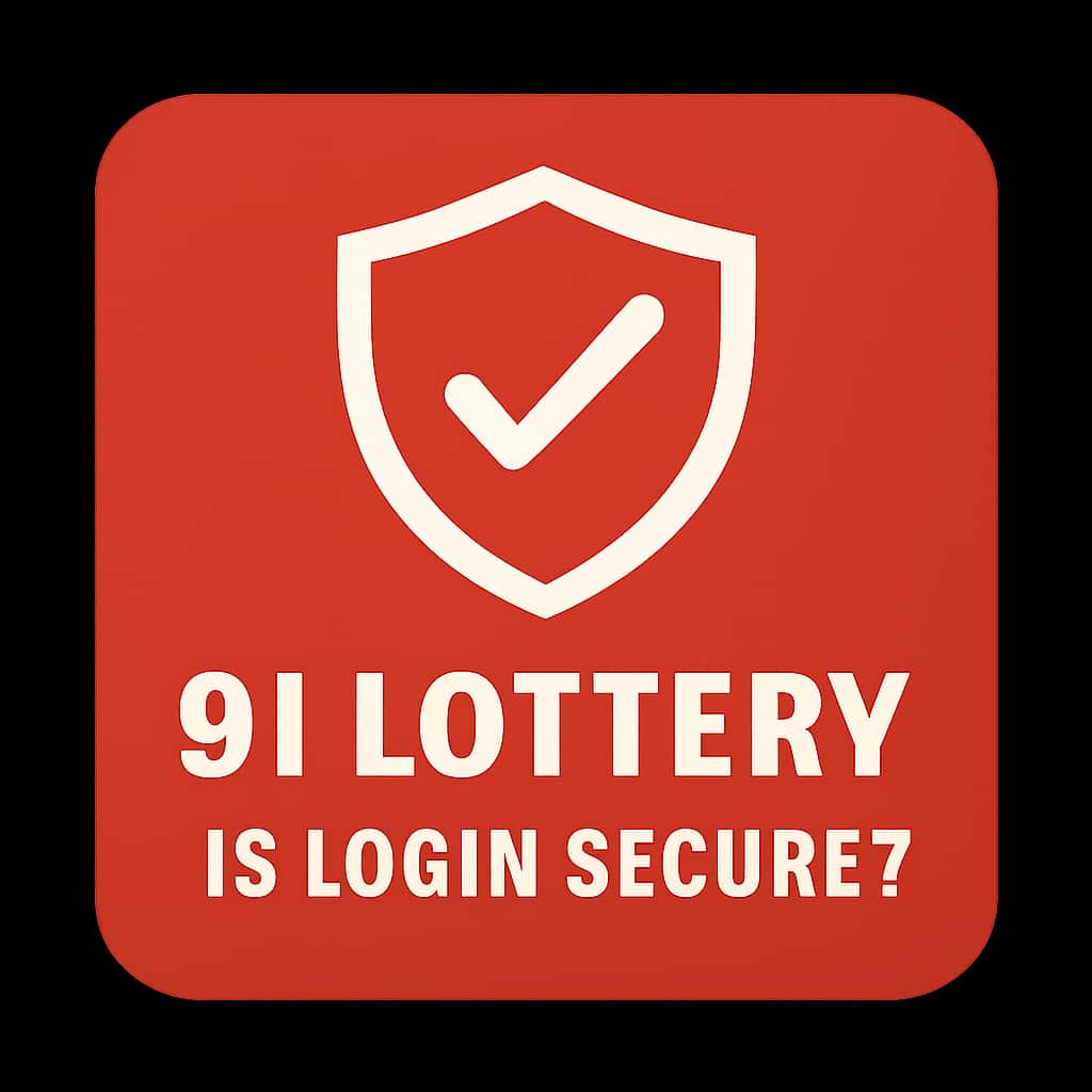 An icon symbolizing account security for 91 Lottery login features.