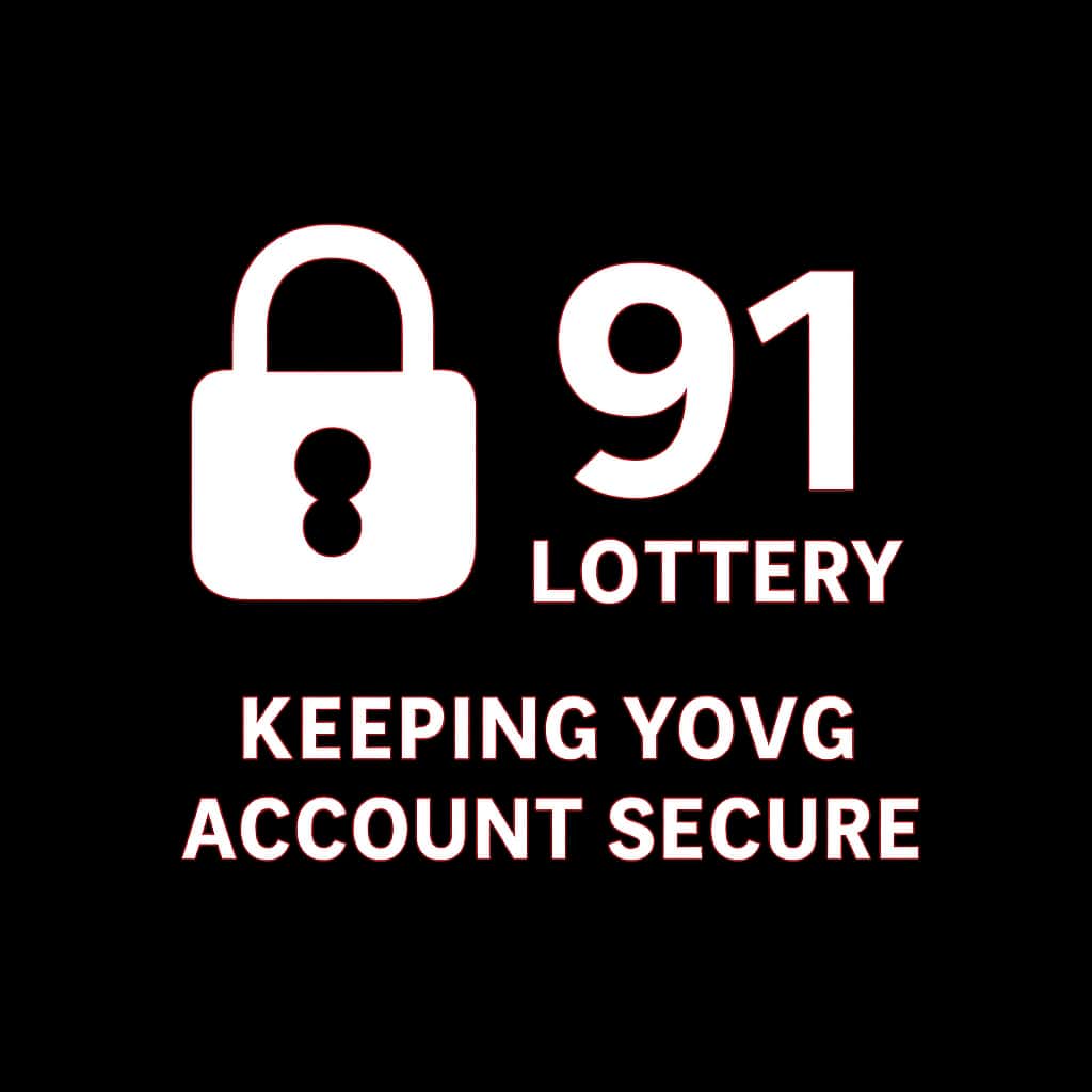A professional badge representing 91 Lottery account security.