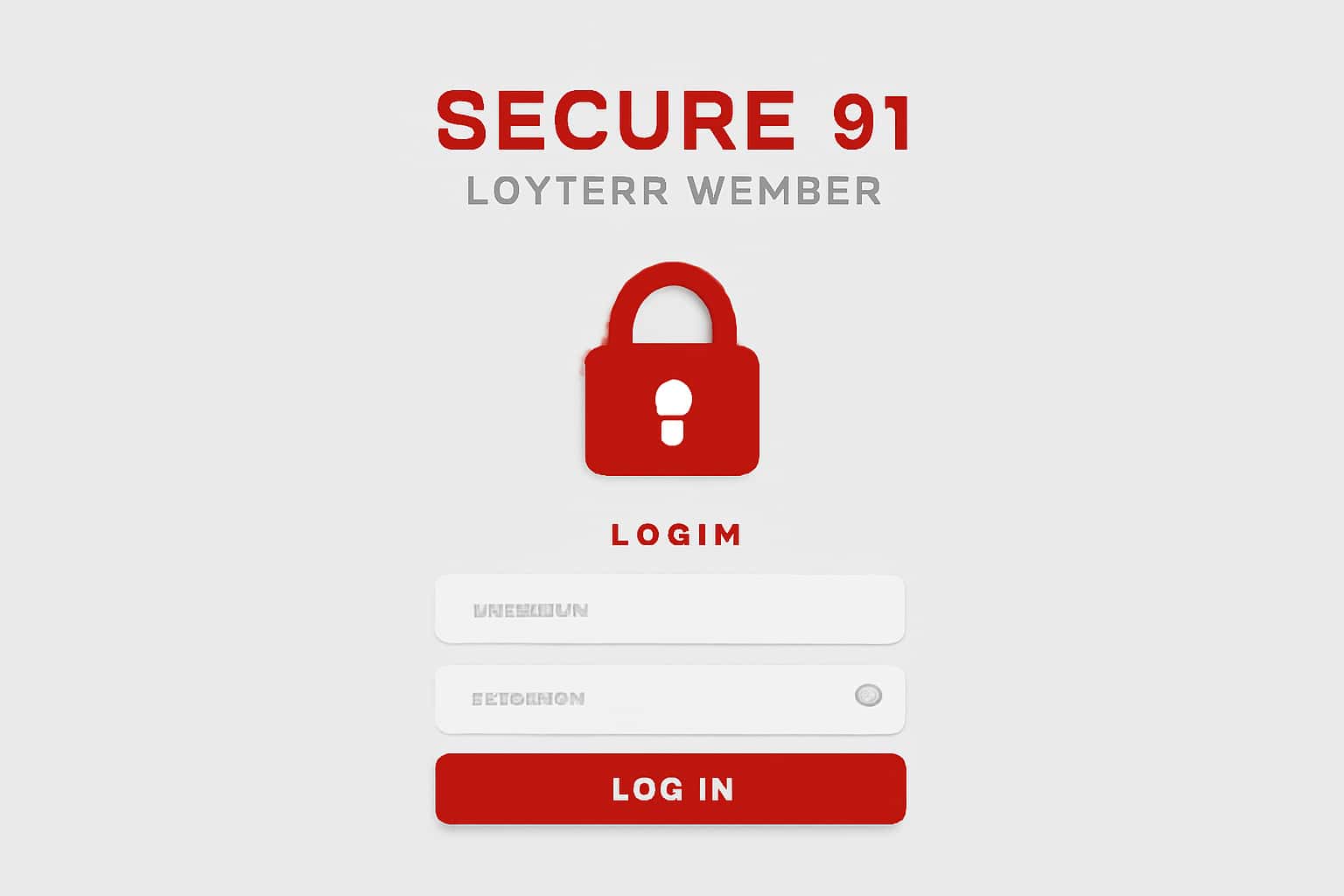 Secure 91 Lottery Member Login Interface