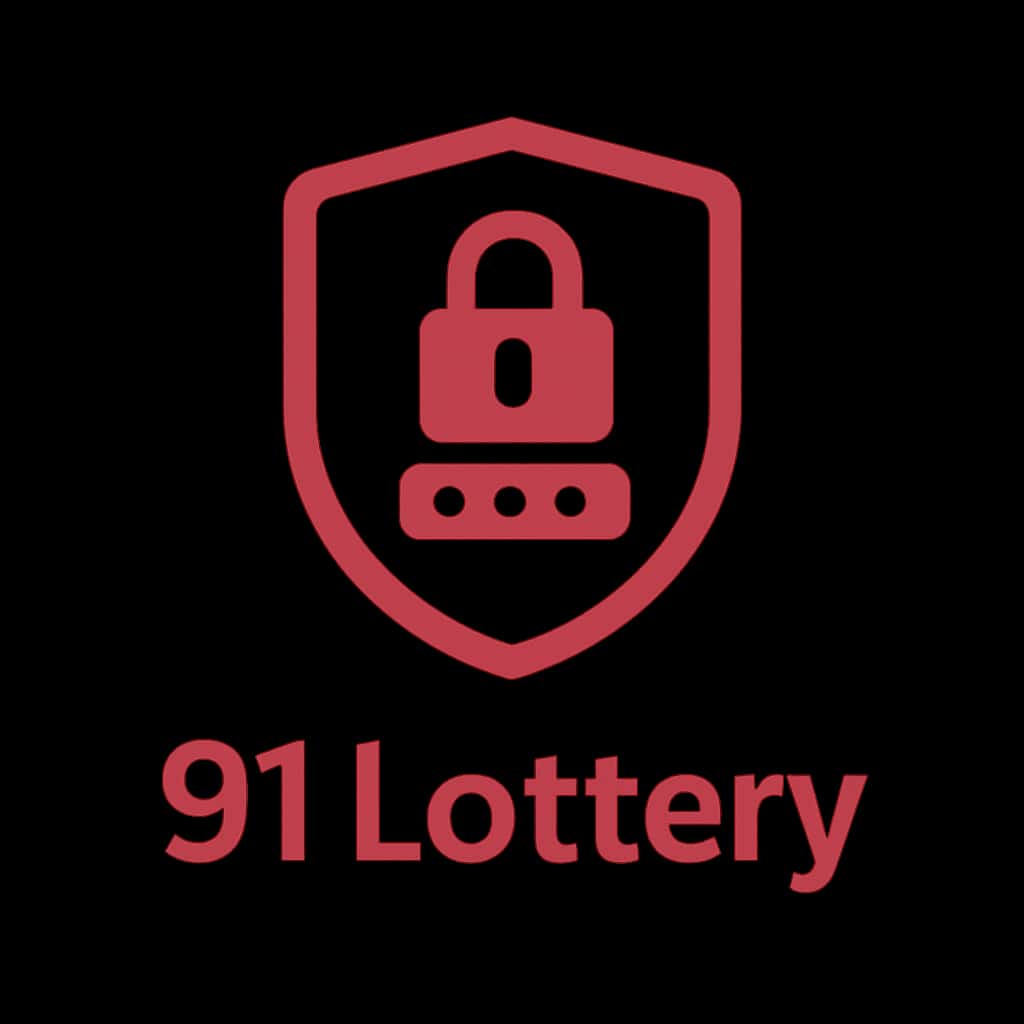 Icon representing secure login practices for 91 Lottery.