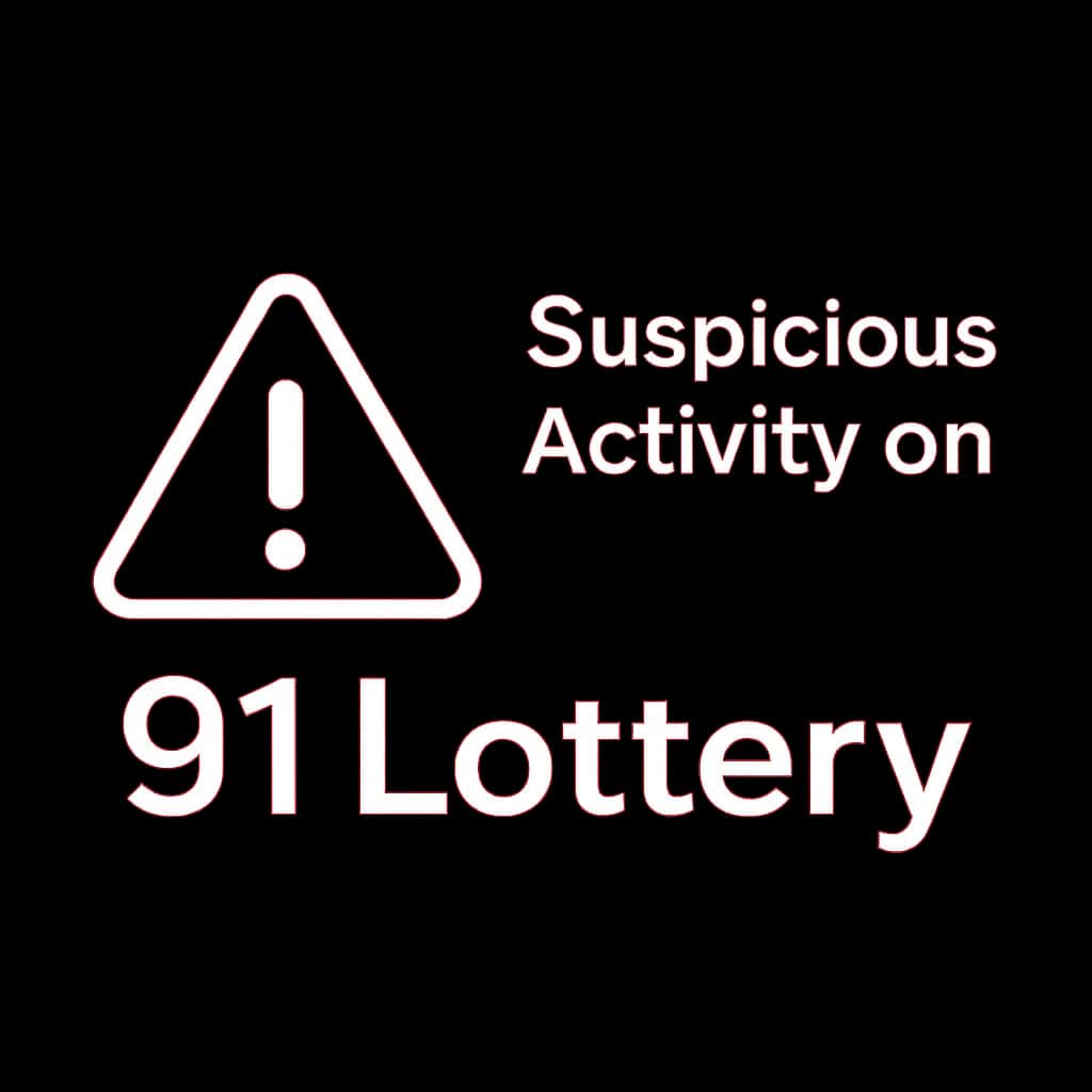 Icon representing suspicious activity alerts on 91 Lottery.