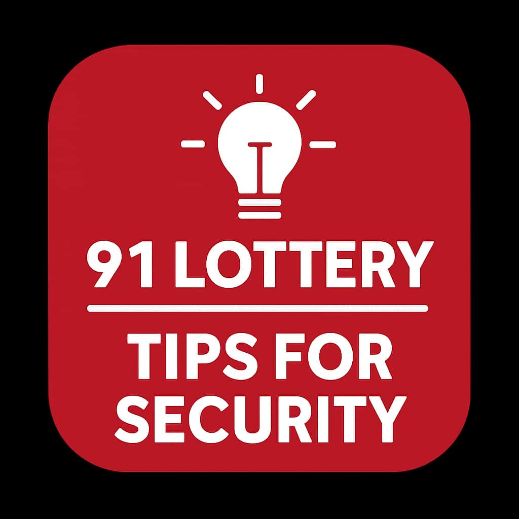 Icon representing security tips for 91 Lottery.